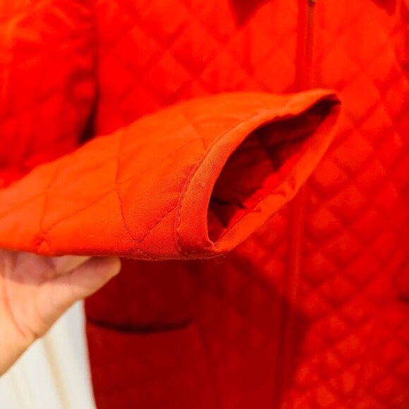 Pendleton Quilted Hunting Shooting Chore Jacket Coat Orange Size Small - Picture 12 of 16